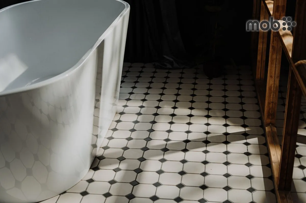Vitrified floor tiles on display for home flooring