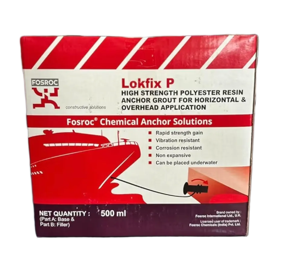 Fosroc Lokfix P Polyester Resin Anchor Grout Horizontal Application 500ml