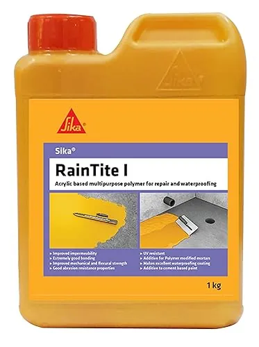 Sika UV Resistance Acrylic Polymer RainTite I 1kg (Pack of 12)