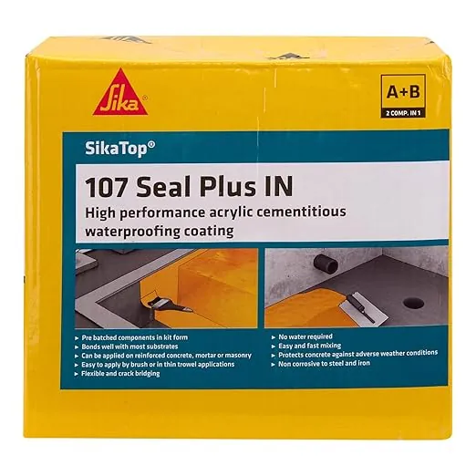 Sika Polymer Modified Cementitious Waterproofing Top 107 Seal Plus IN 7kg (Pack of 1)