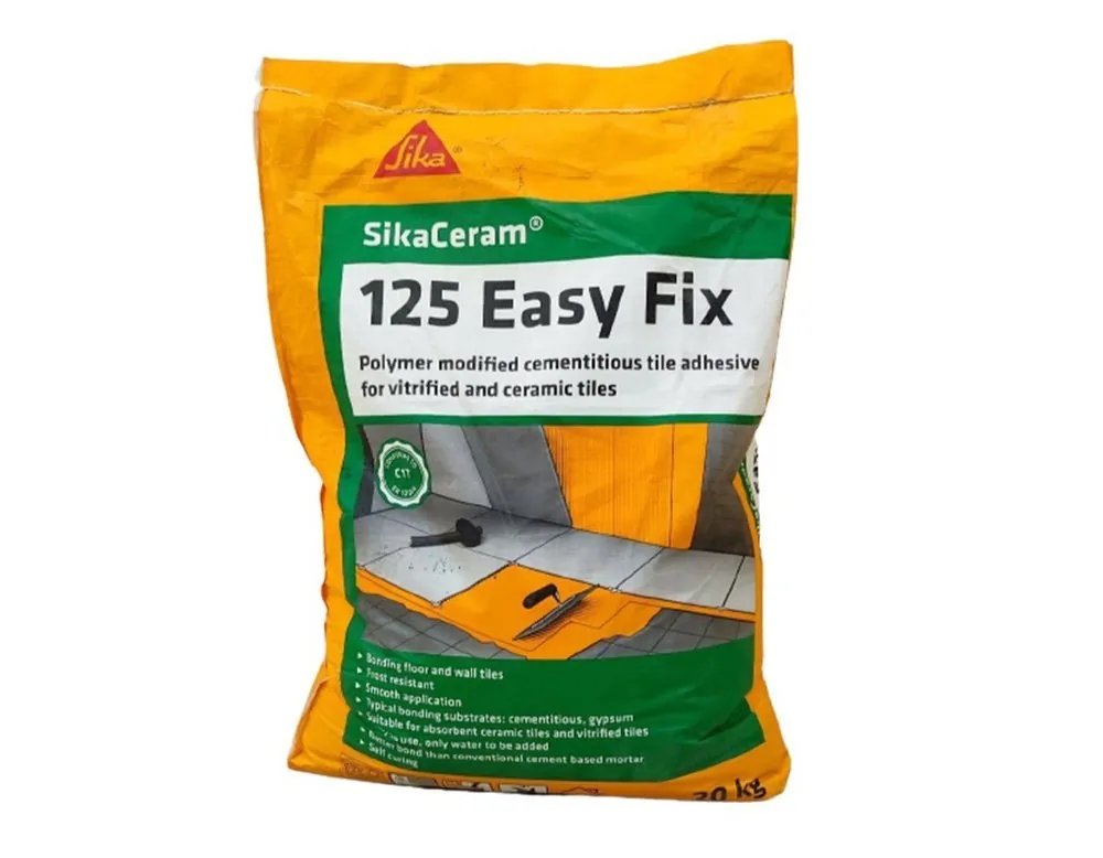 Sika Cementitious Tile Adhesive Sikaceram 125 Easyfix Grey 20kg (Pack of 1)