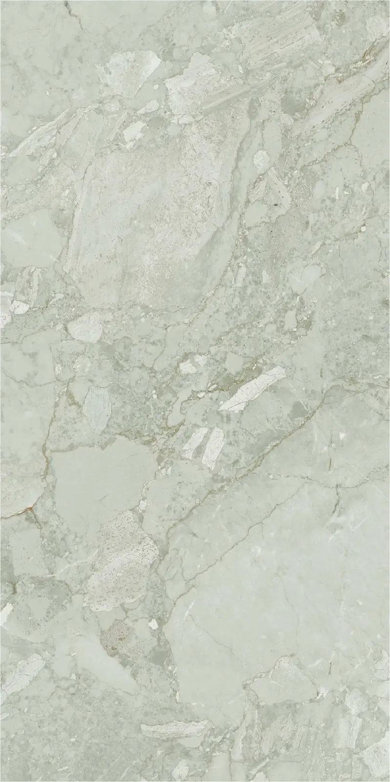 Morbi Tiles (Pengvin) Glossy Series Brillo Mint - C 600 x 1200 mm (2x4 Feet) Glossy Finish 9 mm Thickness, (3 Tiles/Box and 23.25 Sqft/Box)
