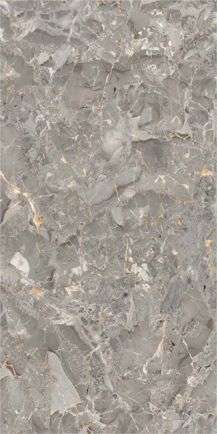 Morbi Tiles (Pengvin) Glossy Series Muscat Mustard Dark 600 x 1200 mm (2x4 Feet) Glossy Finish 9 mm Thickness, (3 Tiles/Box and 23.25 Sqft/Box)