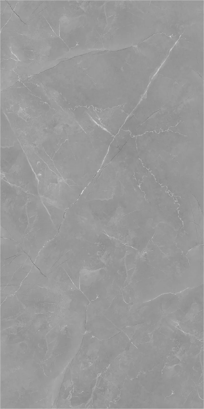 Morbi Tiles (Pengvin) Glossy Series Rossa Grey Dark 600 x 1200 mm (2x4 Feet) Glossy Finish 9 mm Thickness, (3 Tiles/Box and 23.25 Sqft/Box)