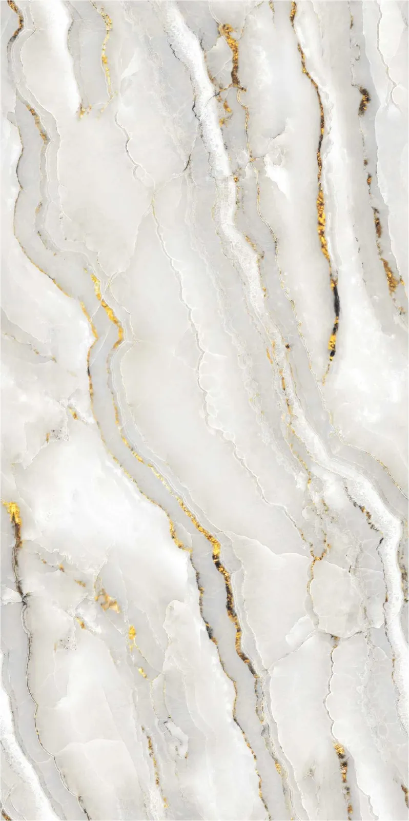 Morbi Tiles (Pengvin) Golden Majestic Mirage 600 x 1200 mm (2x4 Feet) Glossy Finish 9 mm Thickness, (3 Tiles/Box and 23.25 Sqft/Box) - image 1