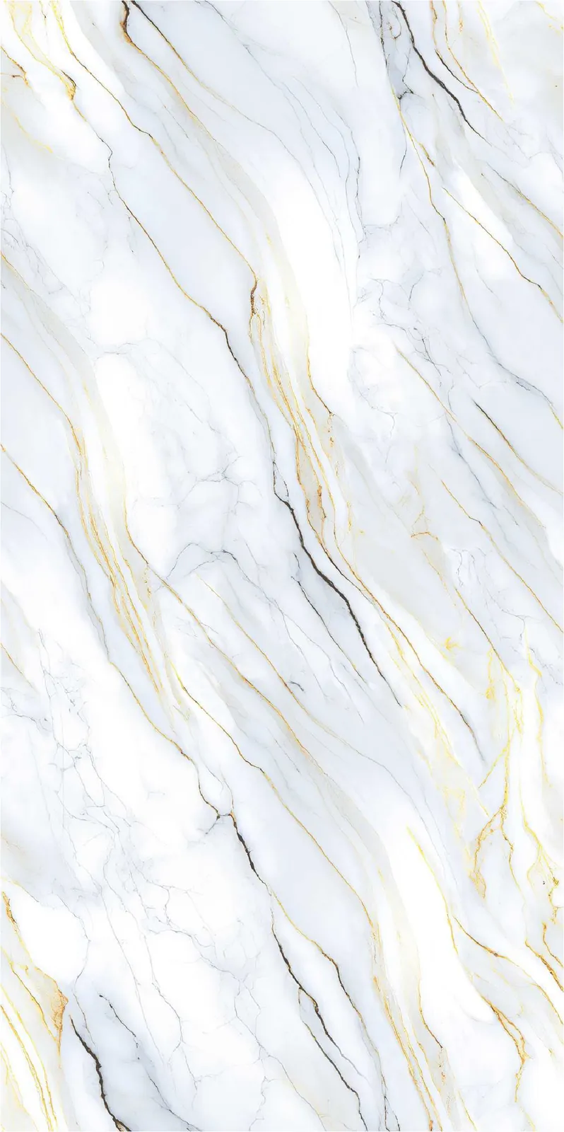 Morbi Tiles (Pengvin) Golden Endless Natural Golden Bianco 600 x 1200 mm (2x4 Feet) Glossy Finish 9 mm Thickness, (3 Tiles/Box and 23.25 Sqft/Box)