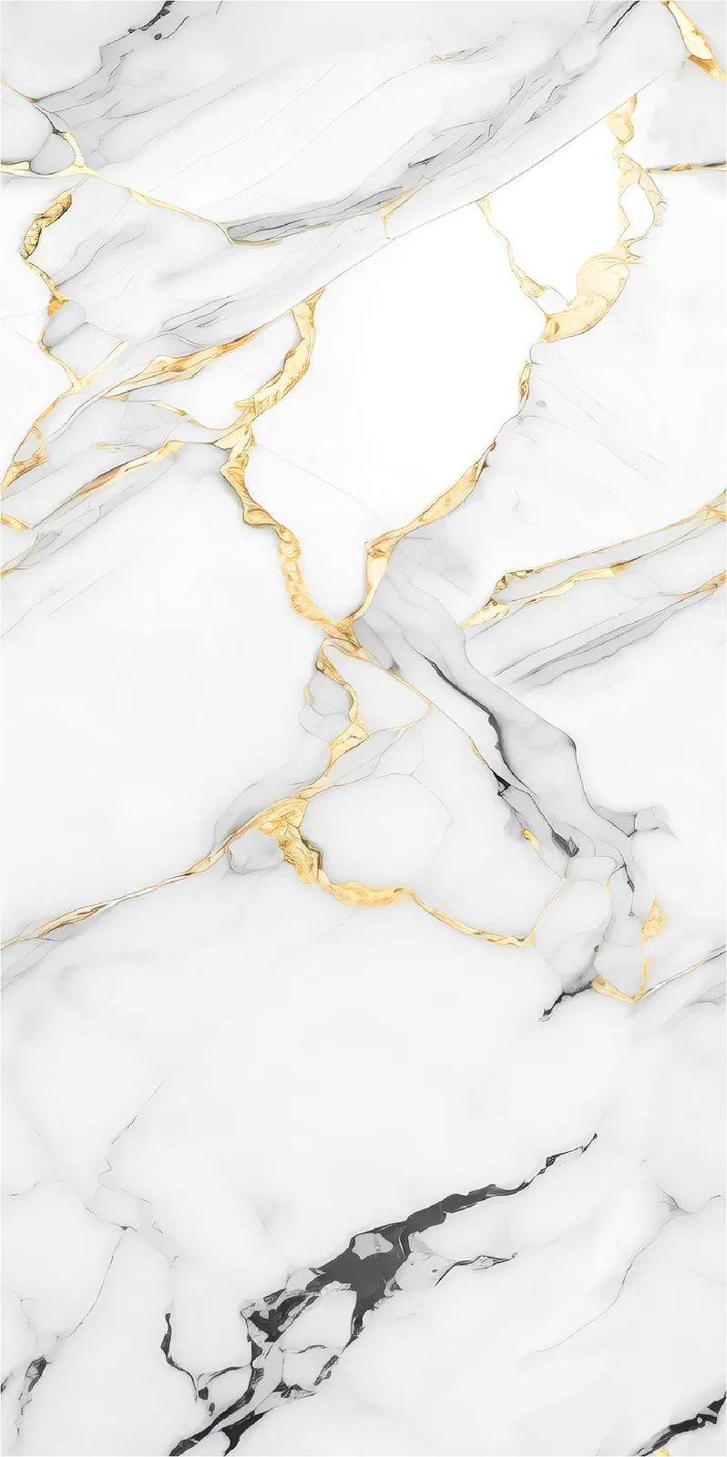 Morbi Tiles (Pengvin) Golden Endless Royal Statuario Gold 600 x 1200 mm (2x4 Feet) Glossy Finish 9 mm Thickness, (3 Tiles/Box and 23.25 Sqft/Box) - image 1
