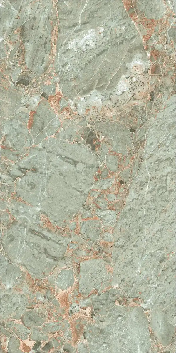 Morbi Tiles (Pengvin) Inky Boyle Green 600 x 1200 mm (2x4 Feet) Glossy Finish 9 mm Thickness, (3 Tiles/Box and 23.25 Sqft/Box) - image 1