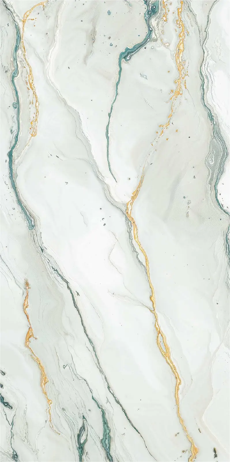 Morbi Tiles (Pengvin) Inky Caspian Silk 600 x 1200 mm (2x4 Feet) Glossy Finish 9 mm Thickness, (3 Tiles/Box and 23.25 Sqft/Box) - image 1