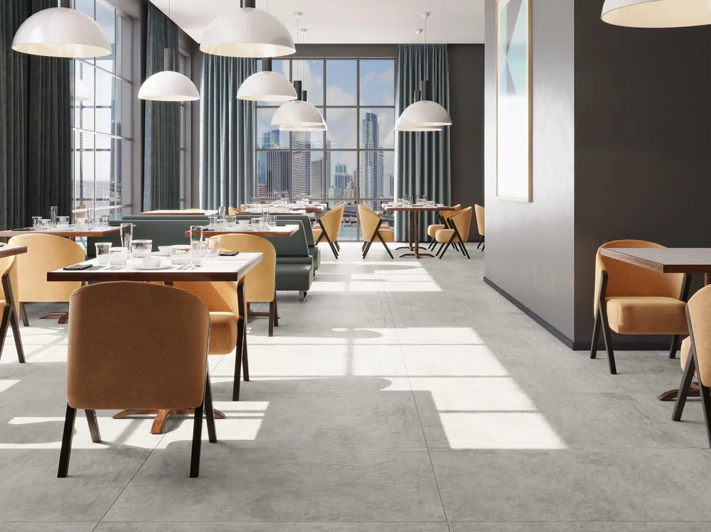 Morbi Tiles (Sparten) Sparten Cement Grey 600 x 1200 mm (2x4 Feet) Matt Finish 9 mm Thickness, (2 Tiles/Box and 15.5 Sqft/Box) - image 5