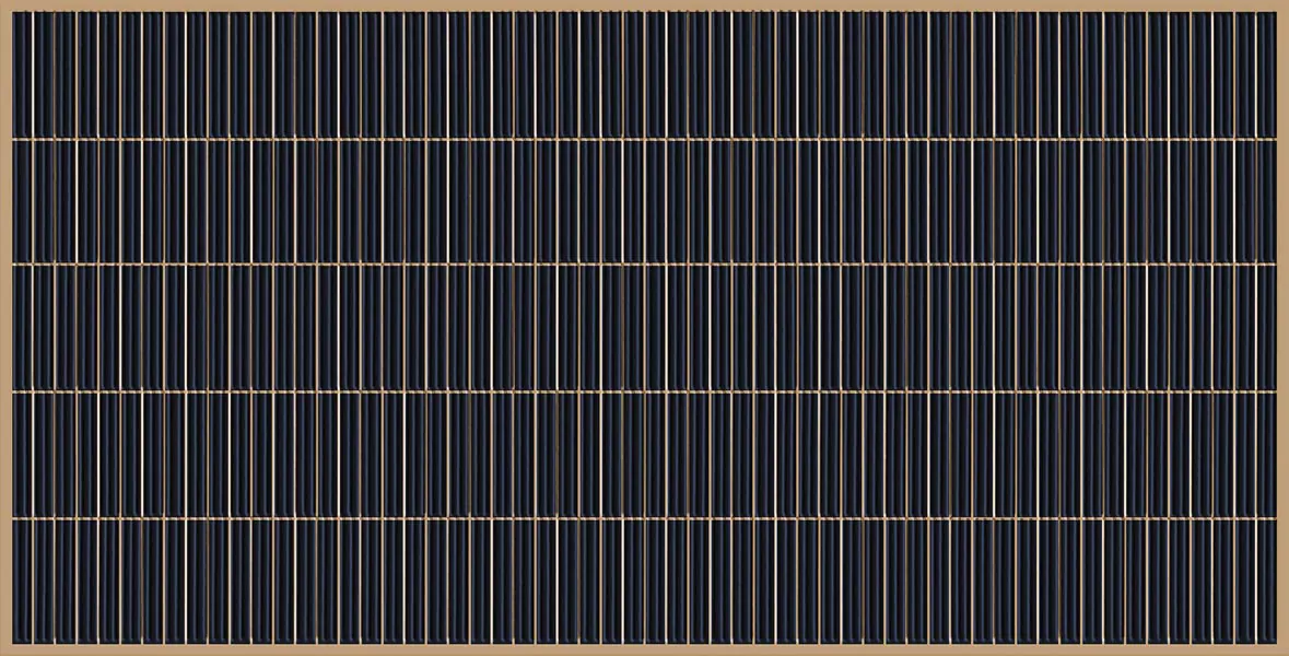 Morbi Tiles (Sparten) Sparten Kitkat Black 600 x 1200 mm (2x4 Feet) Glossy Finish 9 mm Thickness, (2 Tiles/Box and 15.5 Sqft/Box)