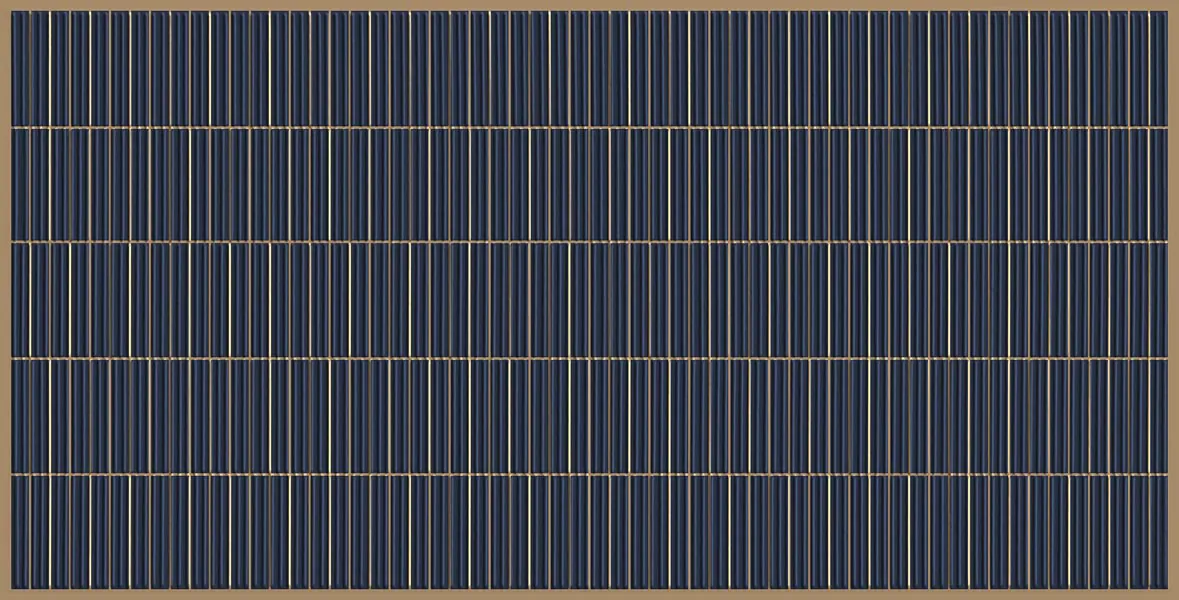 Morbi Tiles (Sparten) Sparten Kitkat Cobalt Blue 600 x 1200 mm (2x4 Feet) Glossy Finish 9 mm Thickness, (2 Tiles/Box and 15.5 Sqft/Box) - image 1