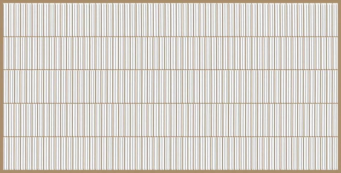 Morbi Tiles (Sparten) Sparten Kitkat White 600 x 1200 mm (2x4 Feet) Glossy Finish 9 mm Thickness, (2 Tiles/Box and 15.5 Sqft/Box) - image 1