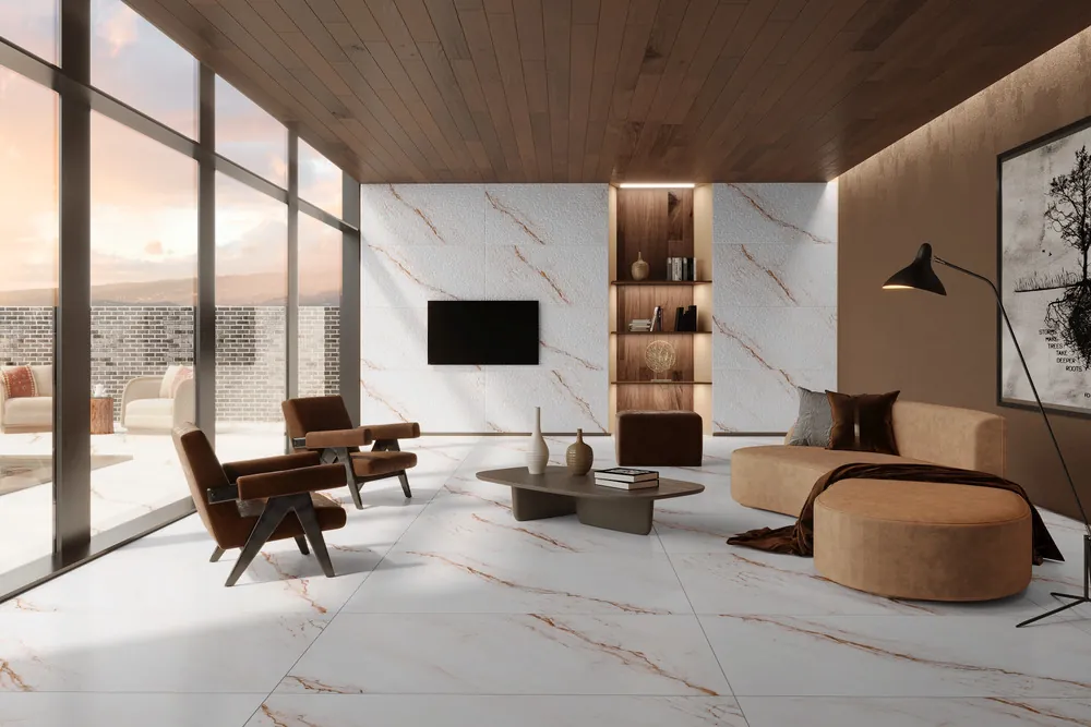 Morbi Tiles (Sparten) Sparten Michael Angelo 600 x 1200 mm (2x4 Feet) Velvet Matt Finish 9 mm Thickness, (2 Tiles/Box and 15.5 Sqft/Box) - image 5