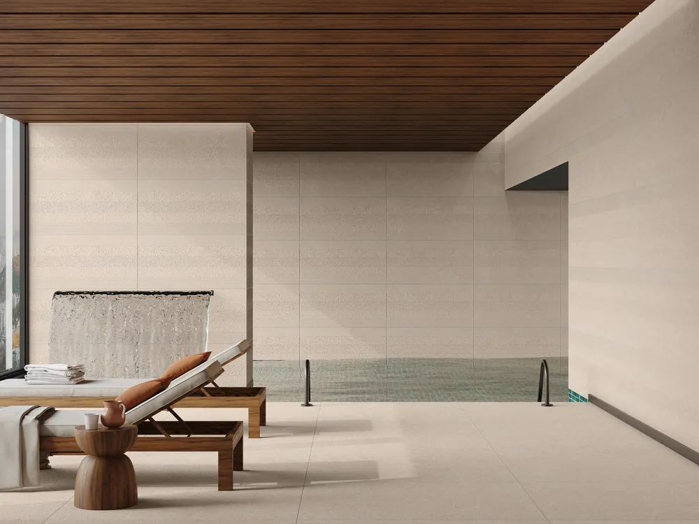 Morbi Tiles (Sparten) Sparten Storm Ivory 600 x 1200 mm (2x4 Feet) Matt Finish 9 mm Thickness, (2 Tiles/Box and 15.5 Sqft/Box) - image 2