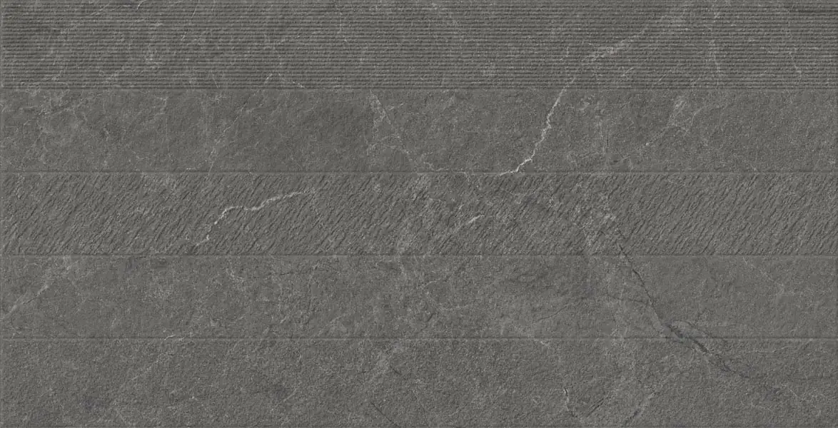 Morbi Tiles (Sparten) Sparten Storm Nero Punch 600 x 1200 mm (2x4 Feet) Matt Finish 9 mm Thickness, (2 Tiles/Box and 15.5 Sqft/Box) - image 2