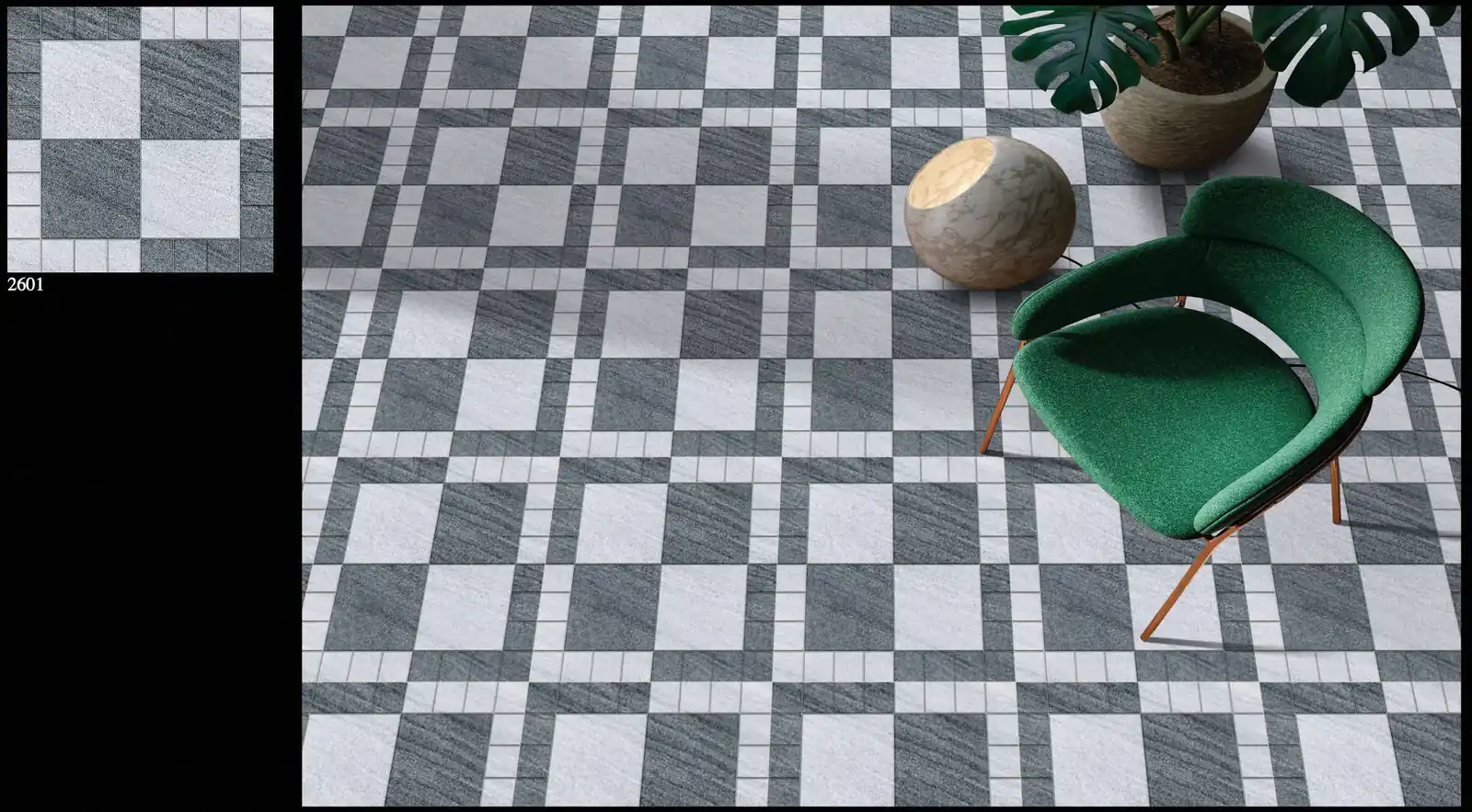 Morbi Tiles (Proven) Outdoor Floor Tile 2601 400 x 400 mm (16x16 Inch) Textured Finish 12 mm Thickness, (5 Tiles/Box and 8.88 Sqft/Box) - image 2