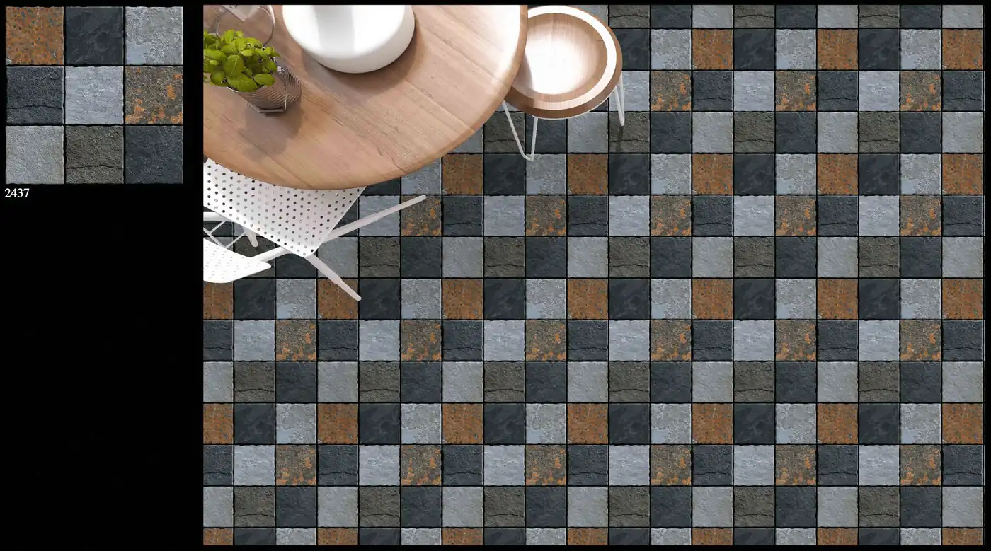 Morbi Tiles (Proven) Outdoor Floor Tile 2437 400 x 400 mm (16x16 Inch) Textured Finish 12 mm Thickness, (5 Tiles/Box and 8.88 Sqft/Box) - image 2