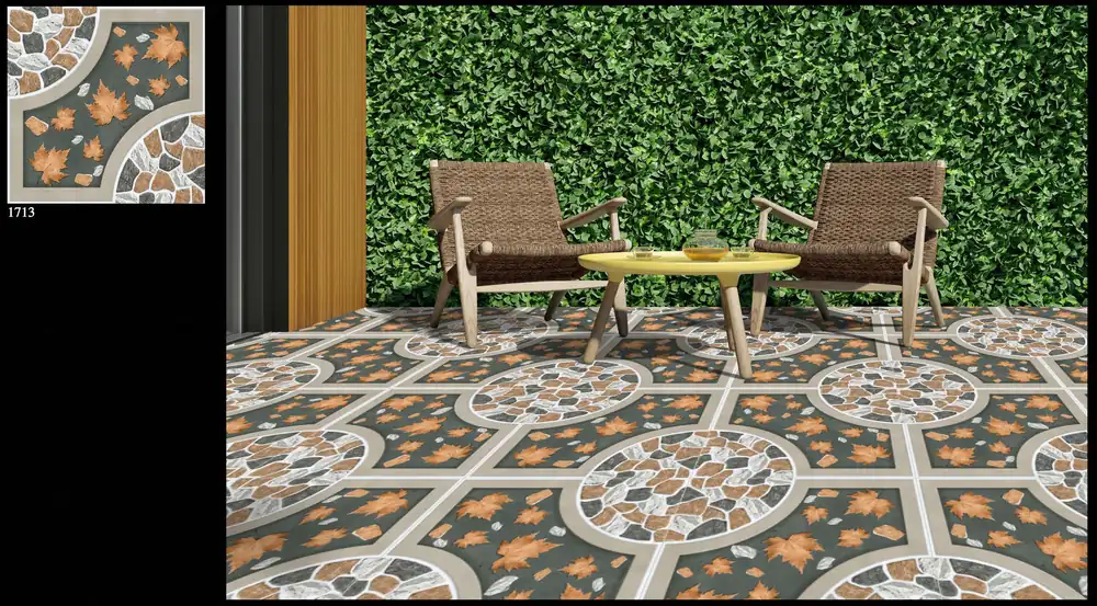 Morbi Tiles (Proven) Outdoor Floor Tile 1713 400 x 400 mm (16x16 Inch) Textured Finish 12 mm Thickness, (5 Tiles/Box and 8.88 Sqft/Box) - image 2