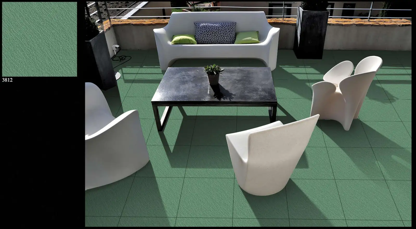 Morbi Tiles (Proven) Outdoor Floor Tile 3812 400 x 400 mm (16x16 Inch) Textured Finish 12 mm Thickness, (5 Tiles/Box and 8.88 Sqft/Box) - image 2