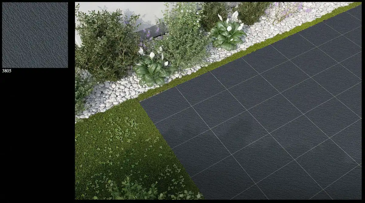Morbi Tiles (Proven) Outdoor Floor Tile 3805 400 x 400 mm (16x16 Inch) Textured Finish 12 mm Thickness, (5 Tiles/Box and 8.88 Sqft/Box) - image 2