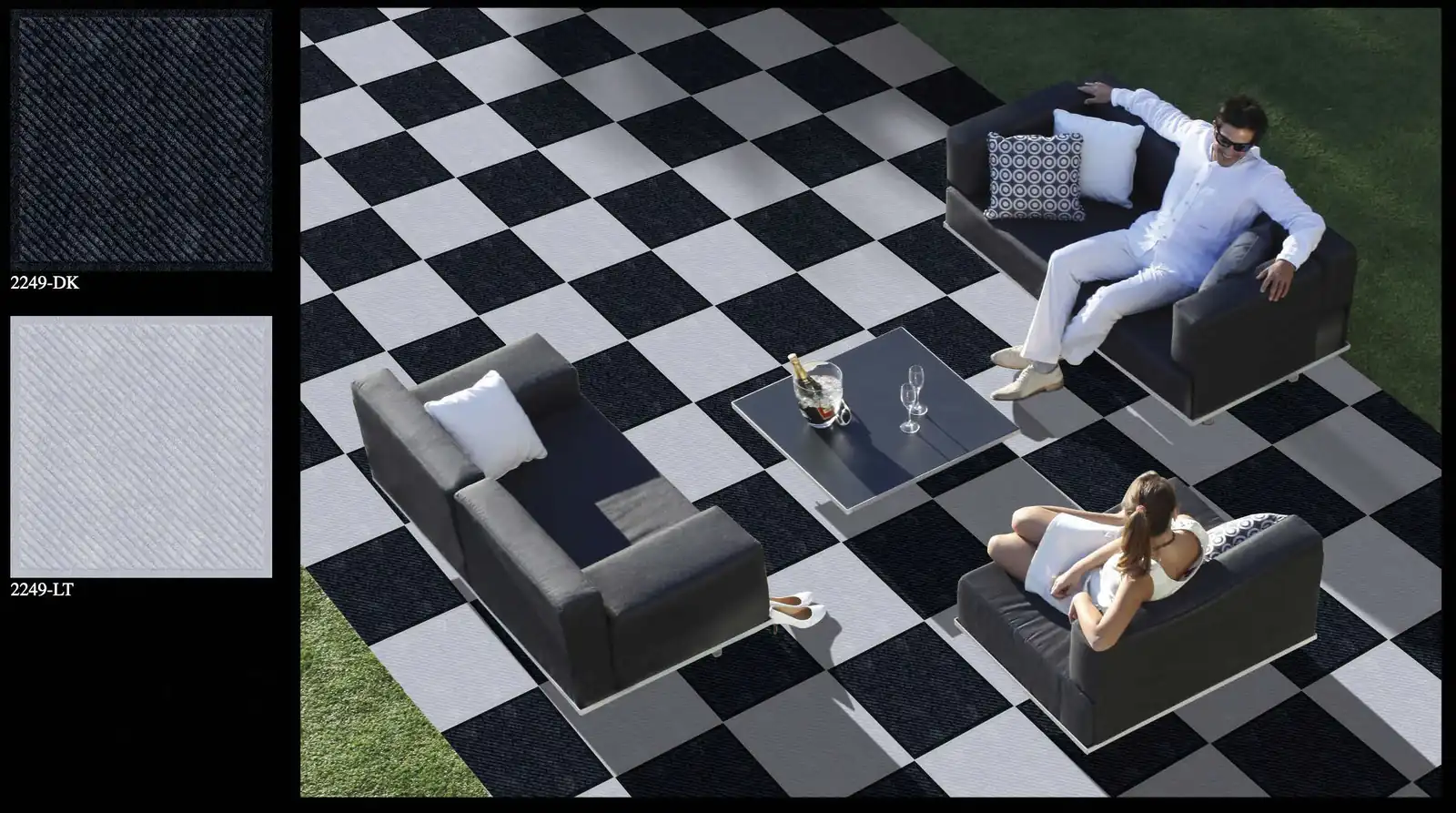 Morbi Tiles (Proven) Outdoor Floor Tile 2249-DK 400 x 400 mm (16x16 Inch) Textured Finish 12 mm Thickness, (5 Tiles/Box and 8.88 Sqft/Box) - image 2