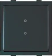 Anchor by Panasonic Roma Dura 10A Bell Push Modular Switch, Black, Code: 21554MB