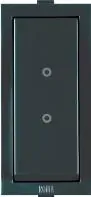 Anchor by Panasonic Roma 10AX 2-Way Modular Switch, Black, Code: 21022MB