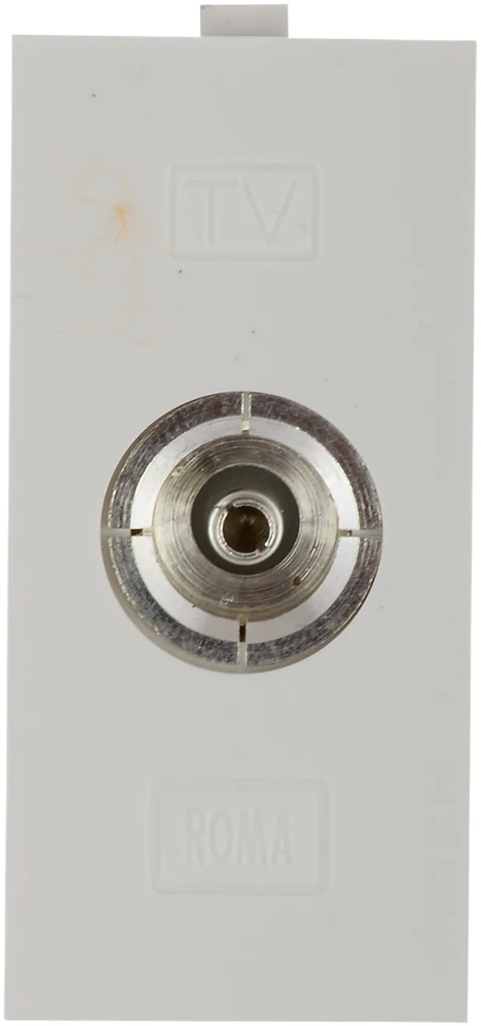 Anchor by Panasonic Roma Single TV Socket Outlet, White, Code: 21157