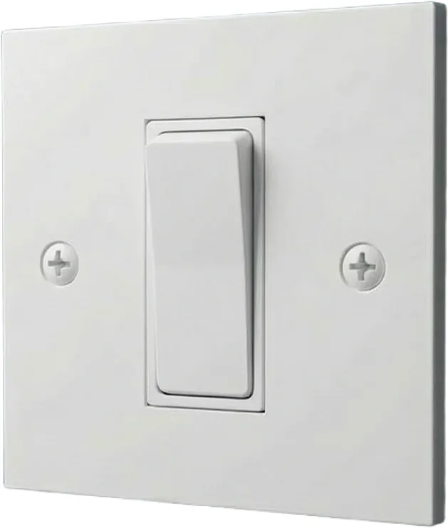 Anchor by Panasonic Roma Deko 1-Module Single Mounting Plate, White, Code: 21317WH