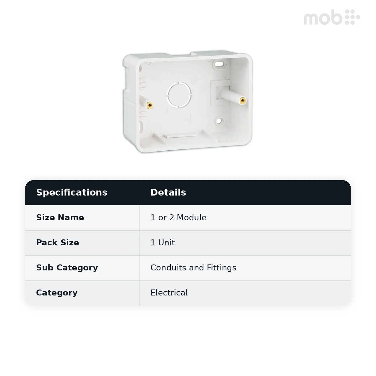 ANCHOR 1M or 2M Surface plastic box - image 3