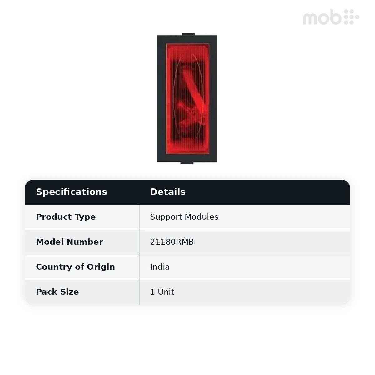 ANCHOR Roma Black, Neon Indicator Red 21180RMB - image 2
