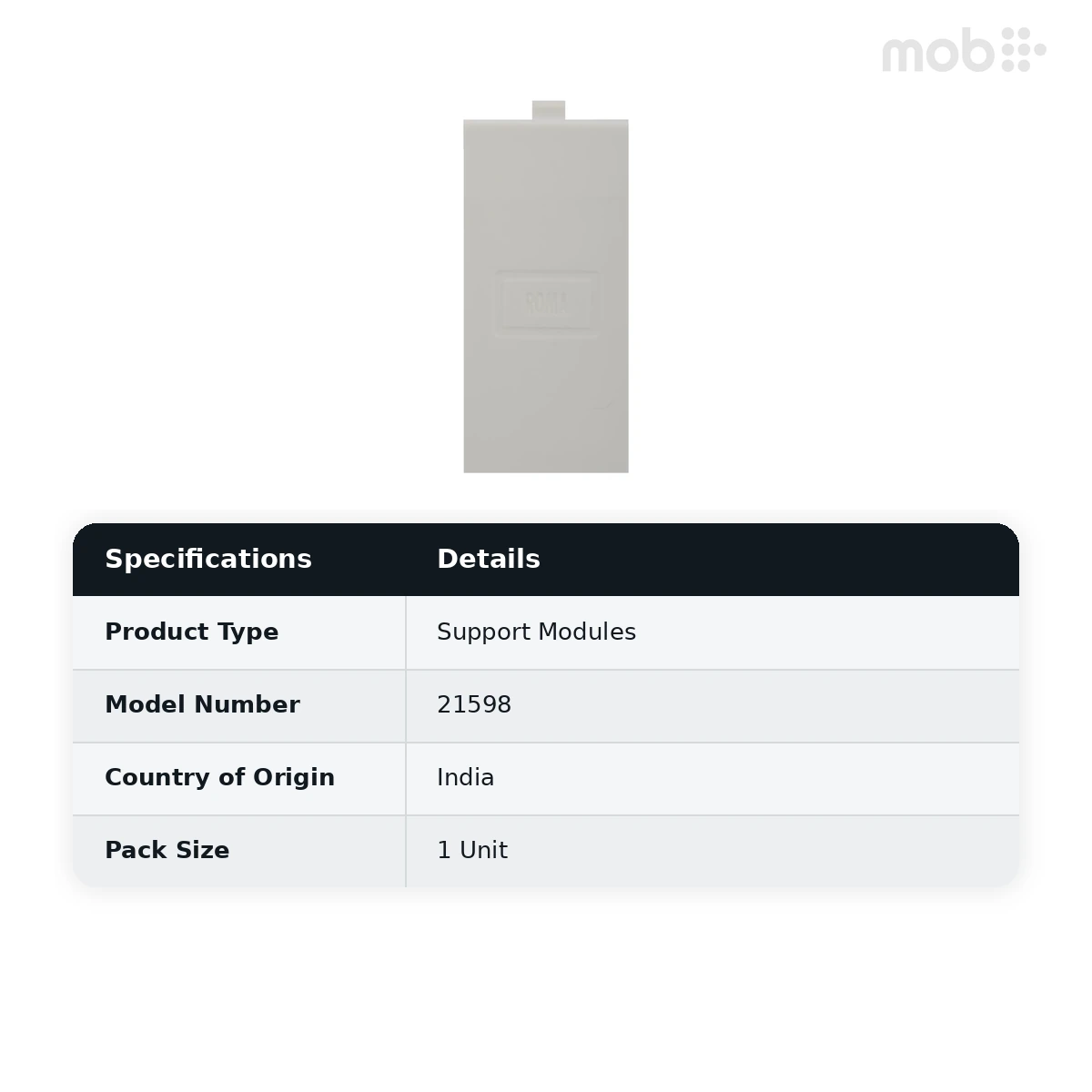 ANCHOR Roma White, Blank Plate Single 21598 - image 2