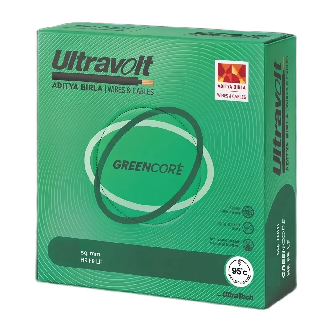 Aditya Birla Ultravolt Greencore HR FR LF Wire 90 Meters 1 Sqmm Red Color