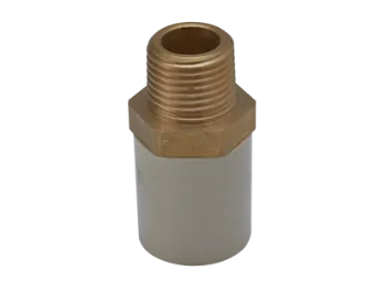 Ashirvad CPVC Fitting ¾ x ½ Inch (2.0 x 1.5 Cm) Reducing Male Adapter Brass Threaded - MABT 70000511