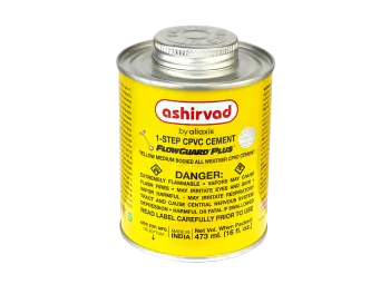 Ashirvad CPVC Yellow Medium Solvent Cement 0.5 oz (15 ml Tube) 1 Step 70002470