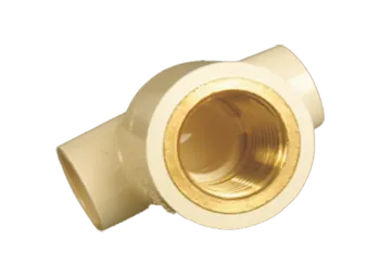 Ashirvad CPVC Fitting ½ x ½ x ½ Inch (1.5 x 1.5 x 1.5 Cm) Tee (Brass) 70000530