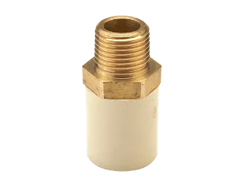 Ashirvad CPVC Fitting ½ Inch (1.5 Cm) Male Adapter Brass Threaded - MABT 70000505