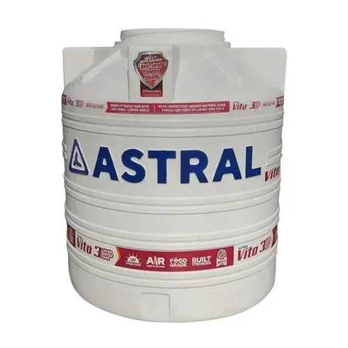 Astral Vito 3-Layer Anti-Viral Copper Shield Water Tank, 500 L, White, Code: A832302WHSB