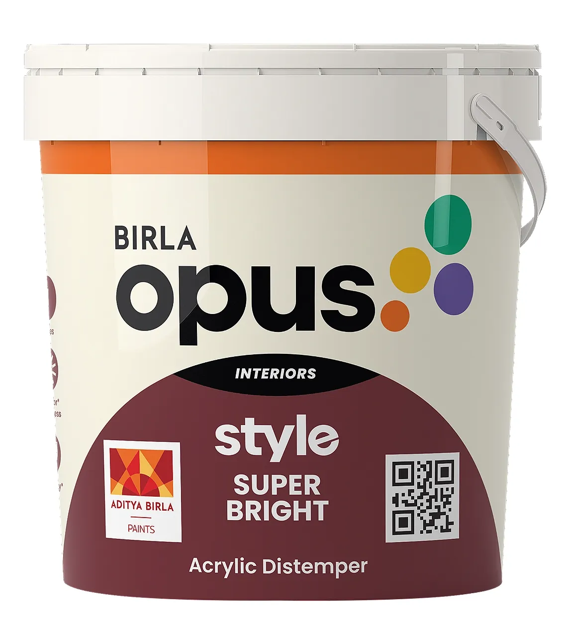 Birla Opus interior Economy Style Super Bright Distemper White (9900) 10 Kg