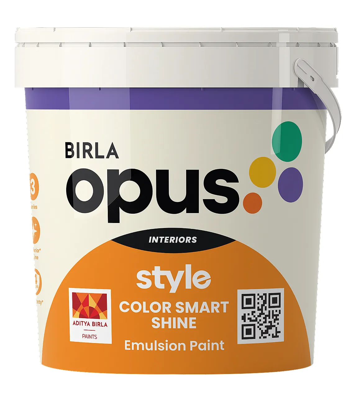 Birla Opus interior Economy Style color smart shine White (9900) 10 Liters