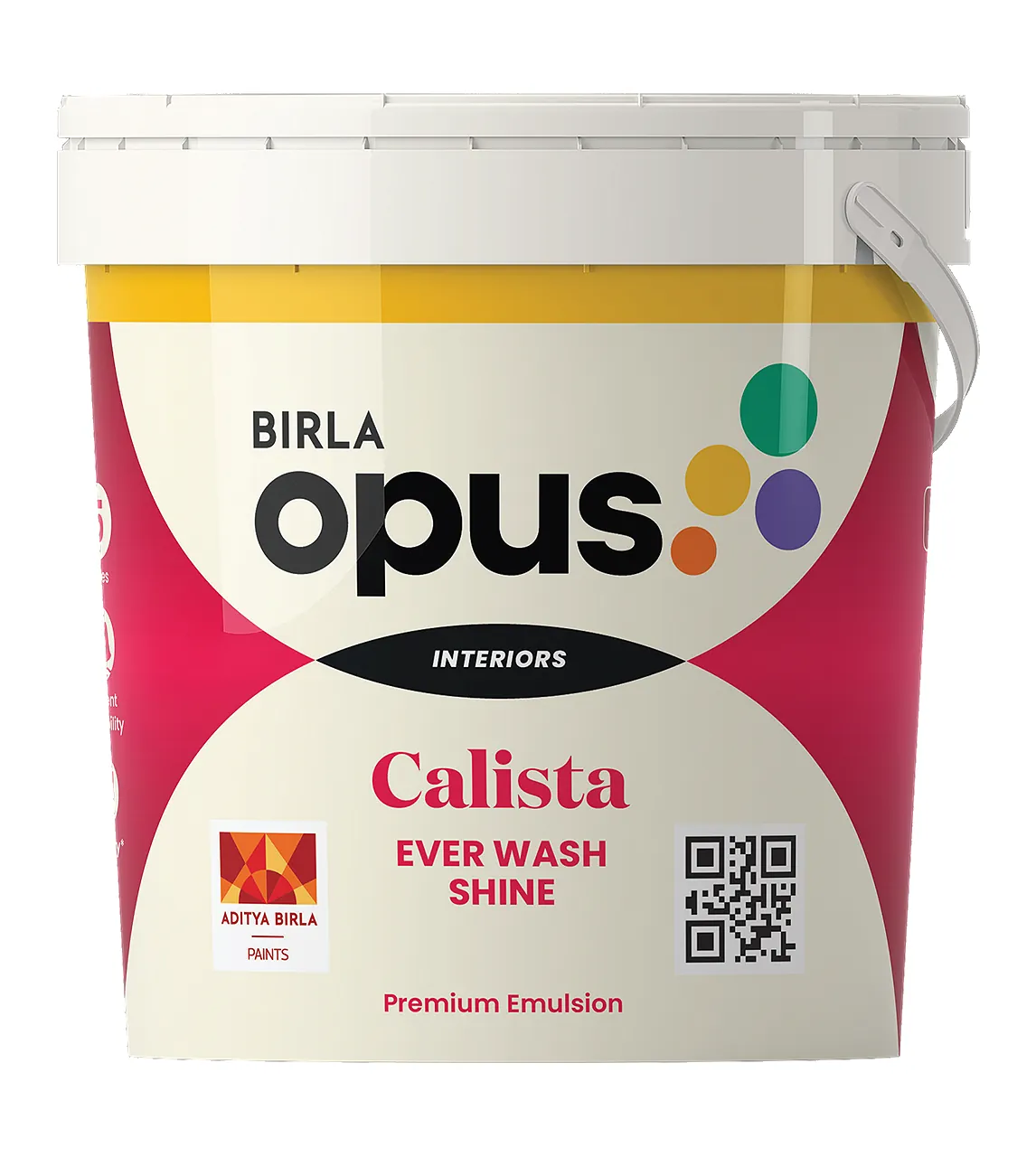 Birla Opus Interior Premium Calista Ever Wash Shine White (9900) 10L