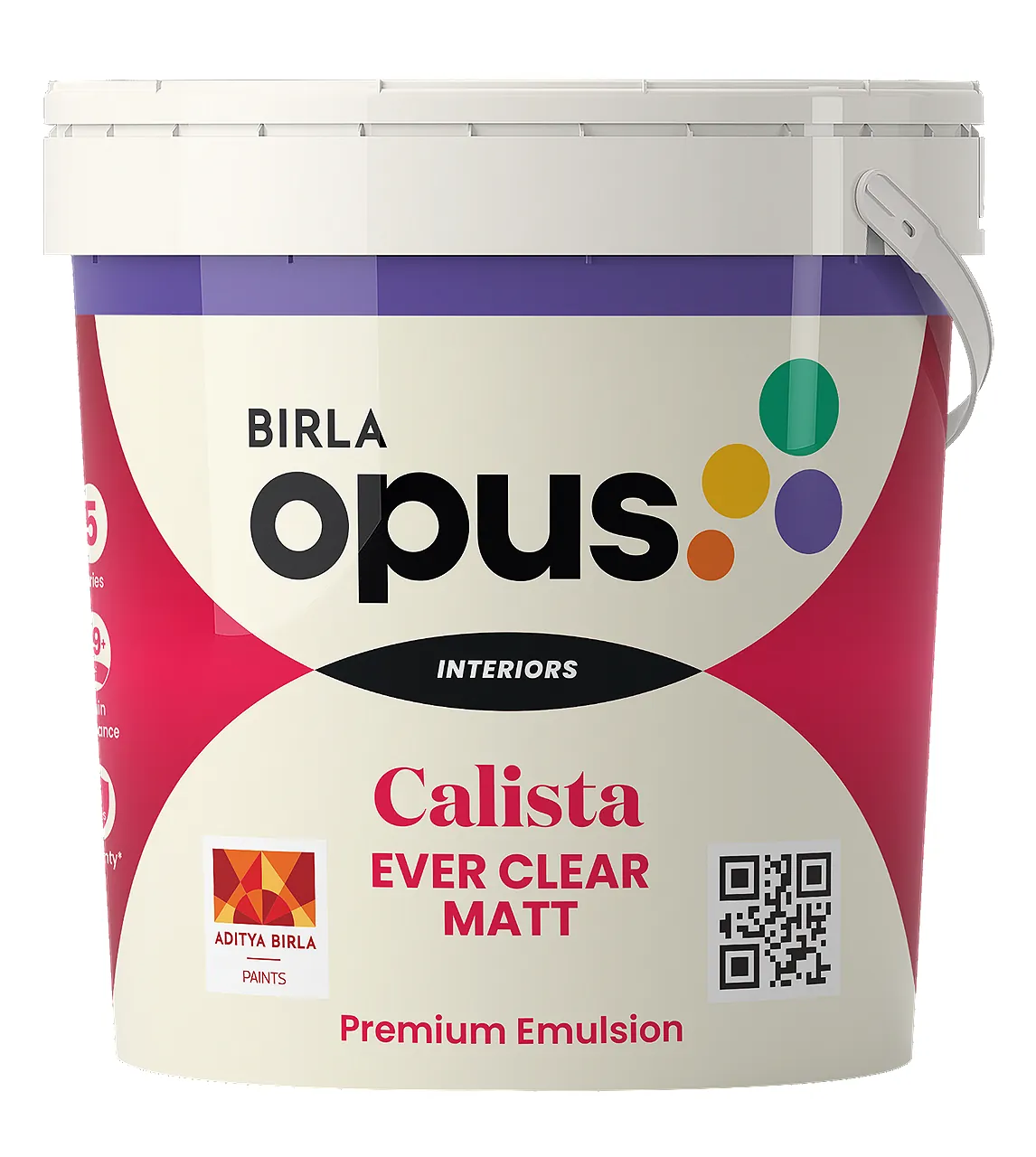 Birla Opus Interior Premium Calista Ever Clear Matte White (9900) 10L
