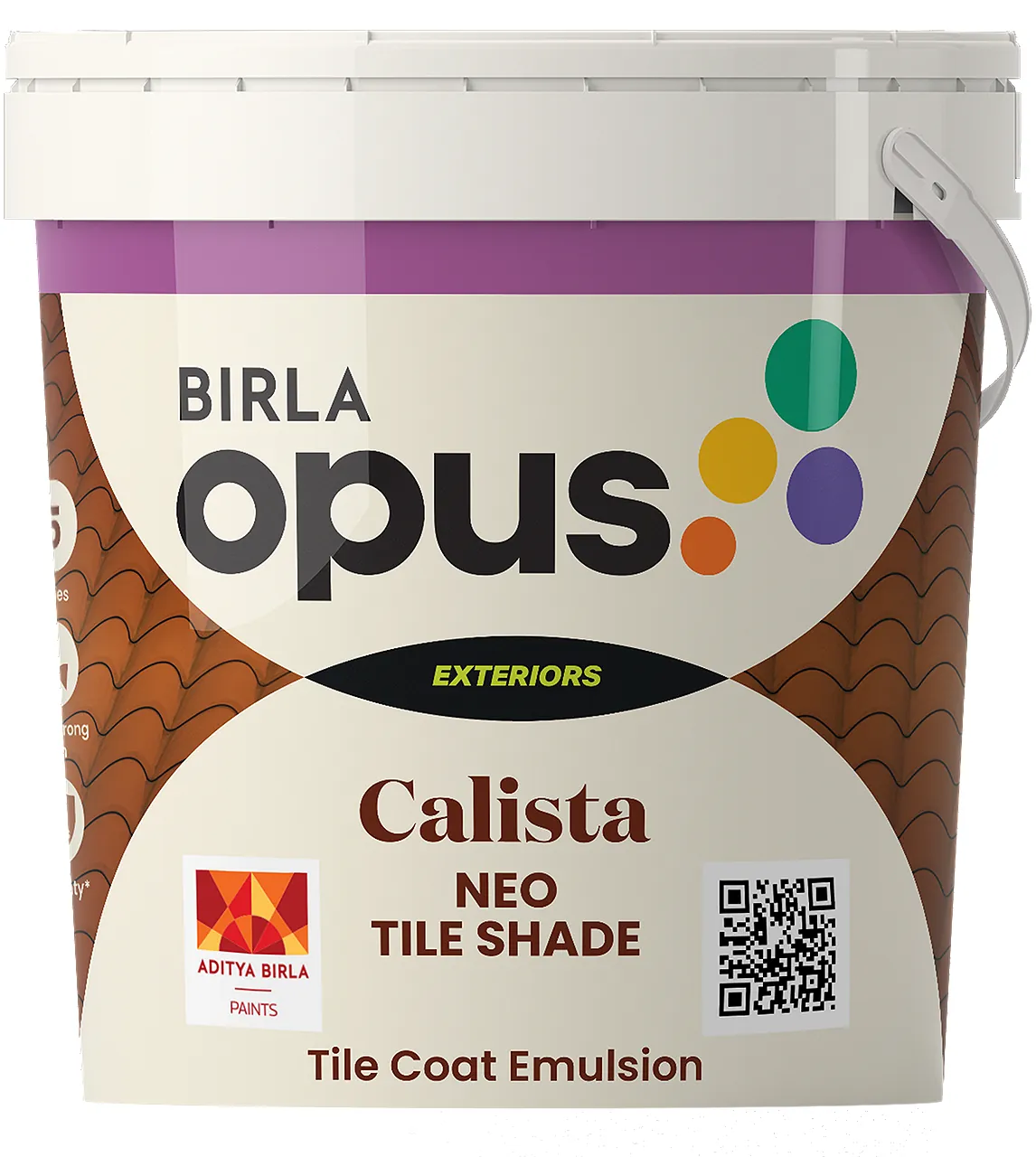 Birla Opus Exterior Premium Calista Neo Tile Shade Clear (9999) 0.9L