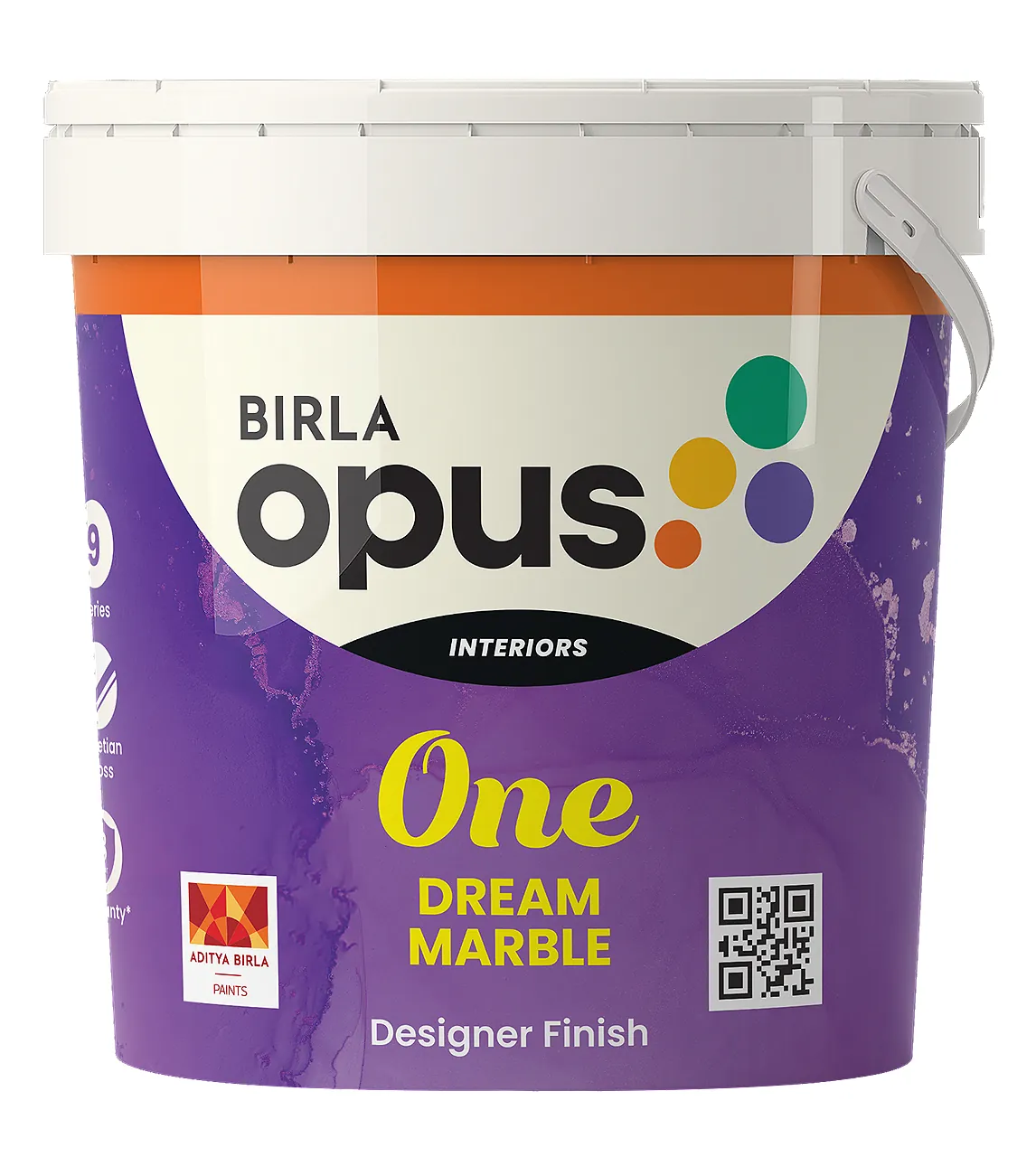 Birla Opus One Dream Marble Decorative Marble-Effect Wall Finish Tintable White Base 1 kg