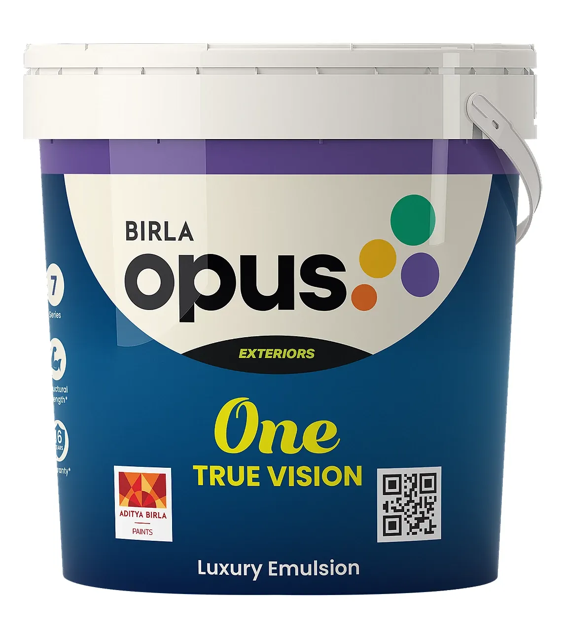 Birla Opus One True Vision Luxury Exterior Emulsion Paint White 1 L