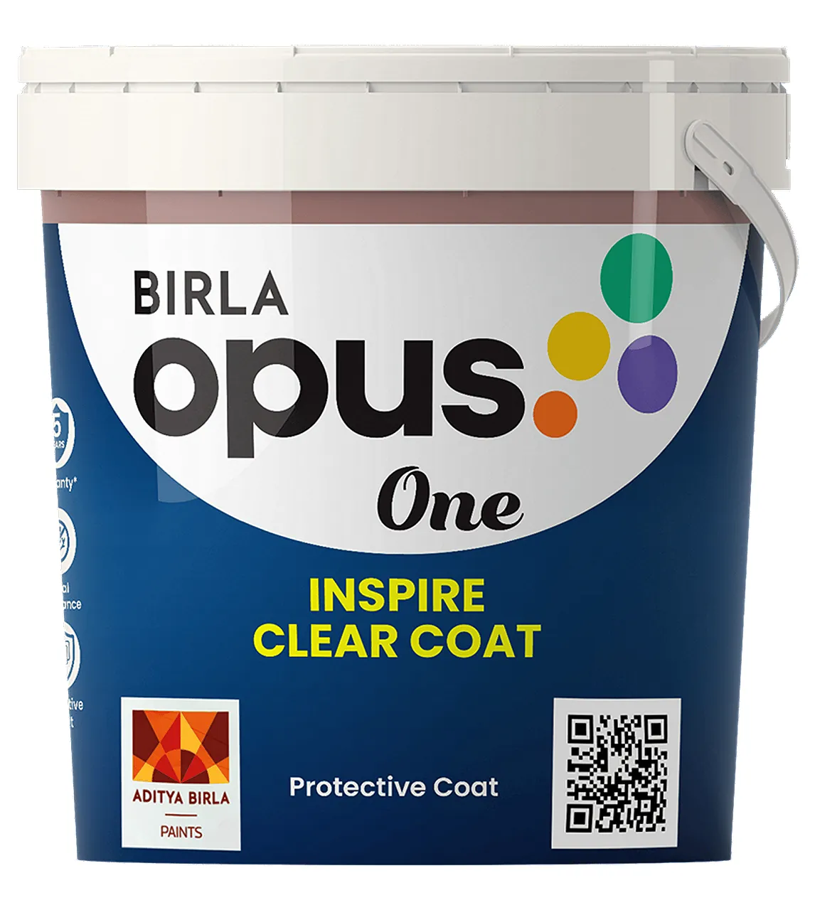 Birla Opus One Inspire Clear Coat Protective Texture Topcoat Clear Shine 1 L
