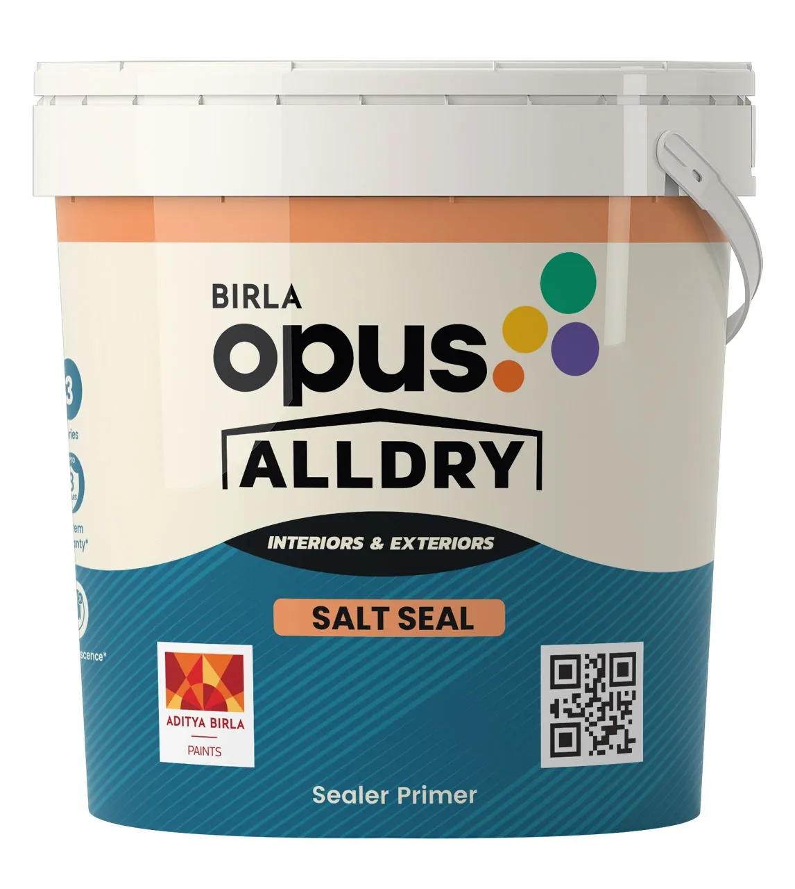 Birla Opus AllDry Salt Seal Efflorescence-Resistant Wall Primer White 1 L