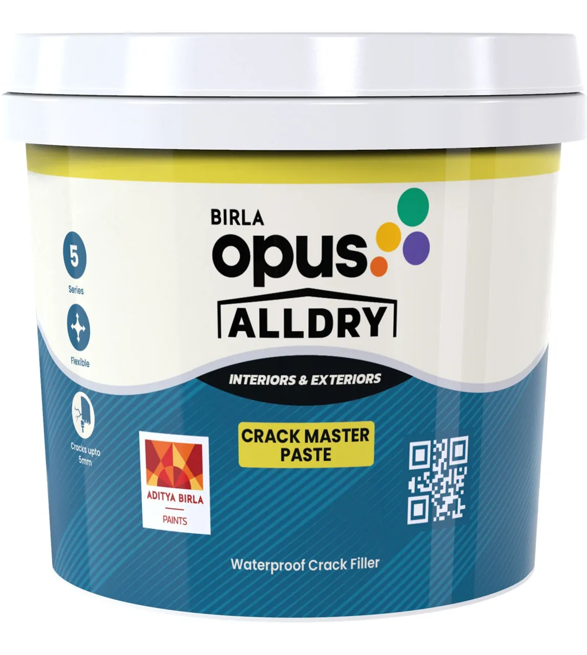 Birla Opus AllDry Crack Master Paste Ready-to-Use Crack Filler White 0.5 kg