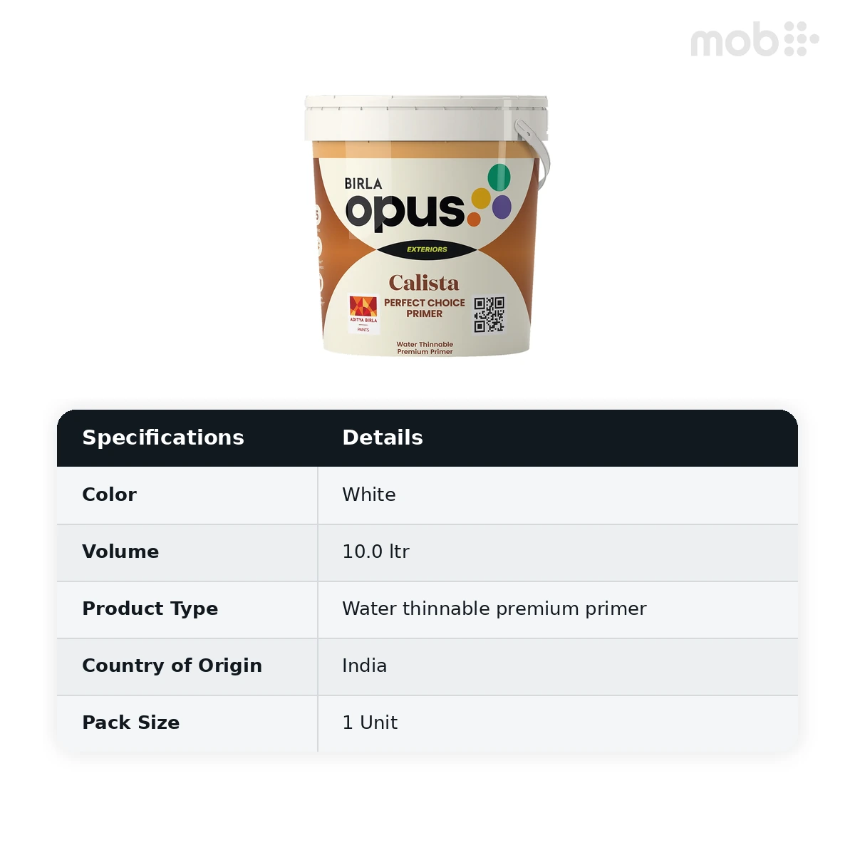 Birla Opus Exterior Premium Calista Perfect Choice Primer White (9900) 10L - image 4